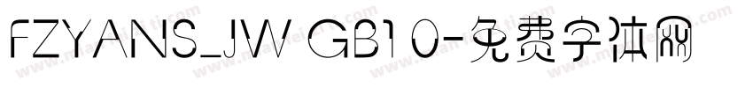 FZYANS_JW GB1 0字体转换